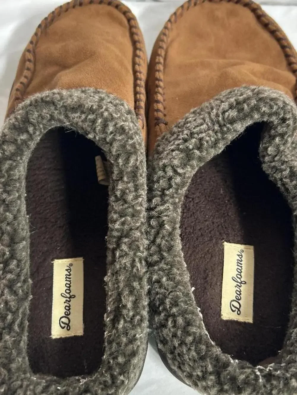 N/A brown suede